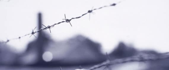 Wire fence, Buchenwald concentration camp, Germany