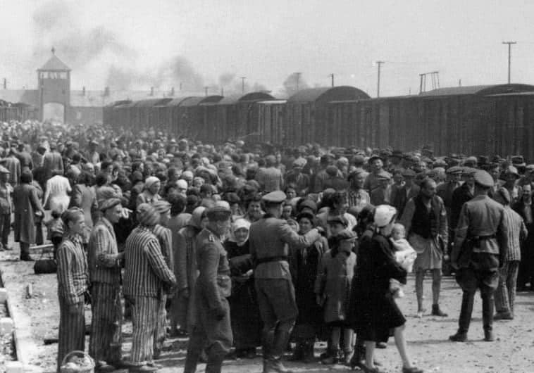 Selection of Hungarian Jews on the ramp at the death camp Auschwitz-II (Birkenau) in Poland during German occupation, May/June 1944. (photo credit:WIKIMEDIA)